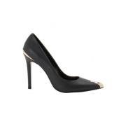 Metalen Detail Puntige Neus Pumps Just Cavalli , Black , Dames