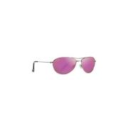 Rosa Baby Beach Zonnebril Maui Jim , Pink , Unisex