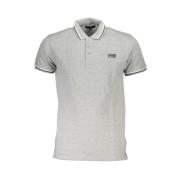 Grijze Katoenen Poloshirt met Print Cavalli Class , Gray , Heren