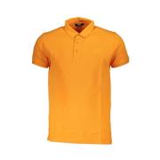 Oranje Katoenen Poloshirt Geborduurd Logo Cavalli Class , Orange , Her...