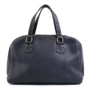 Pre-owned Leather handbags Fendi Vintage , Black , Dames