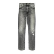 Vintage Effect Jeans R13 , Gray , Dames