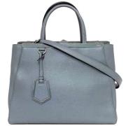 Pre-owned Leather totes Fendi Vintage , Blue , Dames