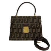 Pre-owned Canvas handbags Fendi Vintage , Brown , Dames