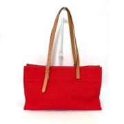 Pre-owned Fabric shoulder-bags Hermès Vintage , Red , Dames