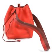 Pre-owned Fabric shoulder-bags Hermès Vintage , Red , Dames