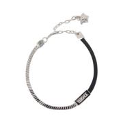 Metalen Armband - Zilver Versace , Gray , Heren