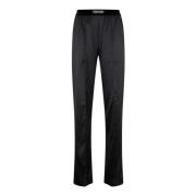 Zwarte Satijnen Pyjamabroek Tom Ford , Black , Dames