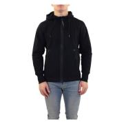 Zip-through Sweatshirt voor Heren C.p. Company , Black , Heren