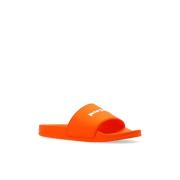 Slides met logo Palm Angels , Orange , Heren