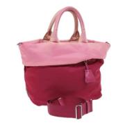 Pre-owned Nylon prada-bags Prada Vintage , Pink , Dames