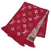 Pre-owned Wool scarves Louis Vuitton Vintage , Red , Dames