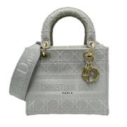 Pre-owned Fabric dior-bags Dior Vintage , Gray , Dames