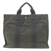 Pre-owned Fabric totes Hermès Vintage , Black , Dames