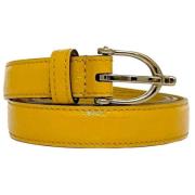 Pre-owned Leather belts Gucci Vintage , Yellow , Dames