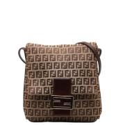 Pre-owned Canvas shoulder-bags Fendi Vintage , Brown , Dames