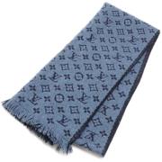 Pre-owned Wool scarves Louis Vuitton Vintage , Blue , Dames