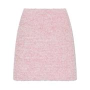 Tweed rok Balenciaga , Pink , Dames