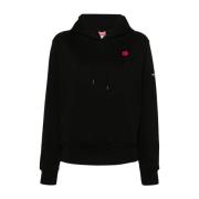 Zwarte Sweater met Trekkoord Capuchon Kenzo , Black , Dames