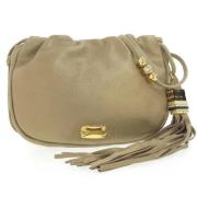 Pre-owned Fabric shoulder-bags Jimmy Choo Pre-owned , Beige , Dames