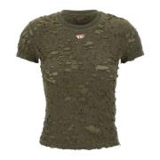 Groene T-shirts en Polos Diesel , Green , Dames