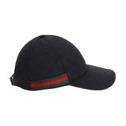 Zwarte Baseballpet 1060 Stijl Gucci , Black , Heren