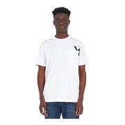 Contrast Logo Korte Mouw Ronde Hals T-shirt John Richmond , White , He...