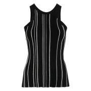 Vlecht Tank Top TotêMe , Black , Dames