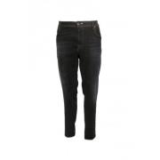 Leonardo Slim Donkere Wassing Denim Jeans Tramarossa , Black , Heren