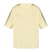 Katoenen t-shirt door Lanvin , Yellow , Heren