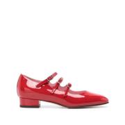 Rode hakken balletflats met bandjes Carel , Red , Dames