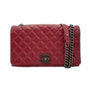 Pre-owned Leather shoulder-bags Chanel Vintage , Red , Dames