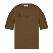 Katoenen T-shirt Lanvin , Green , Heren