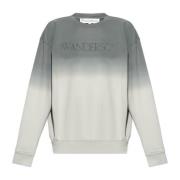 Sweatshirt met geborduurd logo JW Anderson , Gray , Heren