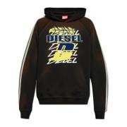 Sweatshirt `S-Roxt-Hood-Stripe` Diesel , Multicolor , Heren