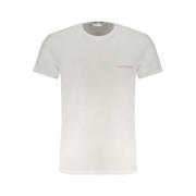 Print Logo Ronde Hals T-Shirt Trussardi , White , Heren