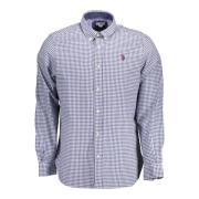 Geborduurd Button-Down Overhemd U.s. Polo Assn. , Blue , Heren