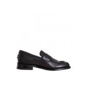 Gladleren instapper slip-on schoen Barrett , Black , Heren