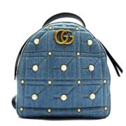 Pre-owned Fabric gucci-bags Gucci Vintage , Blue , Dames