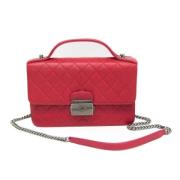 Pre-owned Leather shoulder-bags Chanel Vintage , Red , Dames