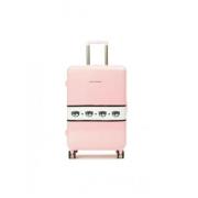 Harde Trolley Koffer met Logo Band Chiara Ferragni Collection , Pink ,...