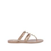 Stijlvolle Zomer Slippers Valentino Garavani , Pink , Dames