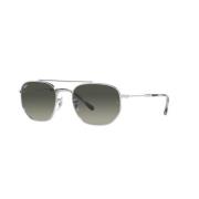 Metalen Zonnebril in Zilver met Grijze Lenzen Ray-Ban , Gray , Unisex