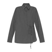 Wollen overhemd Jil Sander , Gray , Dames