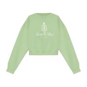Korte sweatshirt Sporty & Rich , Green , Dames