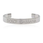 Armband met gegraveerd logo Dolce & Gabbana , Gray , Heren