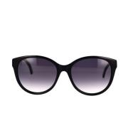 Iconische cat-eye zonnebril met GG-logo Gucci , Black , Dames