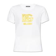 T-shirt met logo Dolce & Gabbana , White , Dames