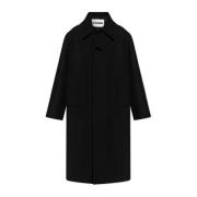 Wollen jas Jil Sander , Black , Heren