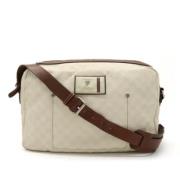 Pre-owned Canvas shoulder-bags Gucci Vintage , Beige , Dames